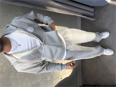 OVERSIZE KAPŞONLU EŞOFMAN TAKIMI GRİ