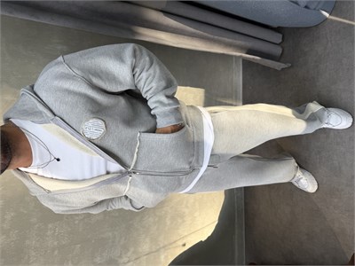 OVERSIZE KAPŞONLU EŞOFMAN TAKIMI GRİ
