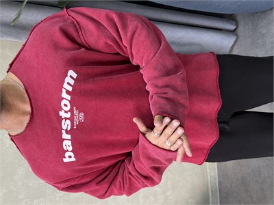 ÖZEL SERİ ÇİFT TARAFLI OVERSIZE SWEAT BORDO