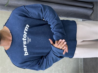ÖZEL SERİ ÇİFT TARAFLI OVERSIZE SWEAT LACİVERT