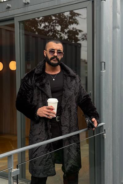ÖZEL TASARIM KÜRK KABAN SİYAH