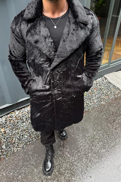 ÖZEL TASARIM KÜRK KABAN SİYAH