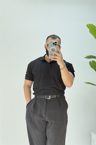 POLO YAKA TSHİRT SİYAH