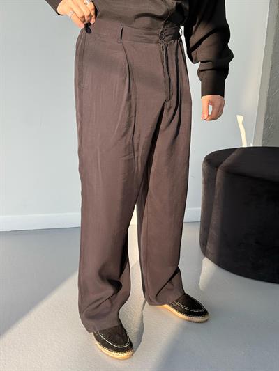 Premium Baggy Modal Kumaş Pantolon Siyah