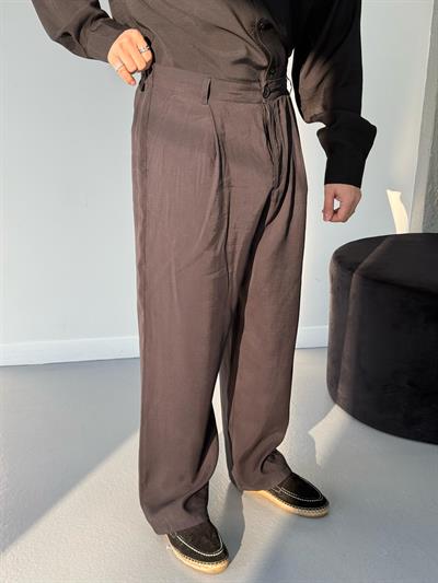 Premium Baggy Modal Kumaş Pantolon Siyah