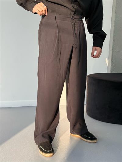 Premium Baggy Modal Kumaş Pantolon Siyah