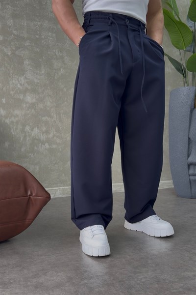 PREMİUM BALOON İP DETAYLI PANTALON LACİVERT