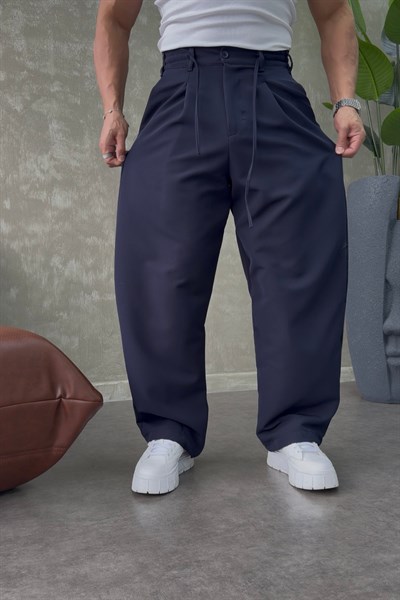 PREMİUM BALOON İP DETAYLI PANTALON LACİVERT