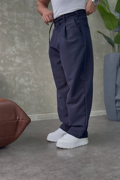 PREMİUM BALOON İP DETAYLI PANTALON LACİVERT