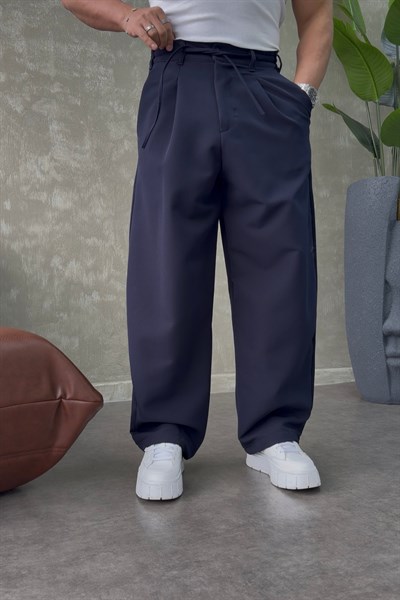 PREMİUM BALOON İP DETAYLI PANTALON LACİVERT