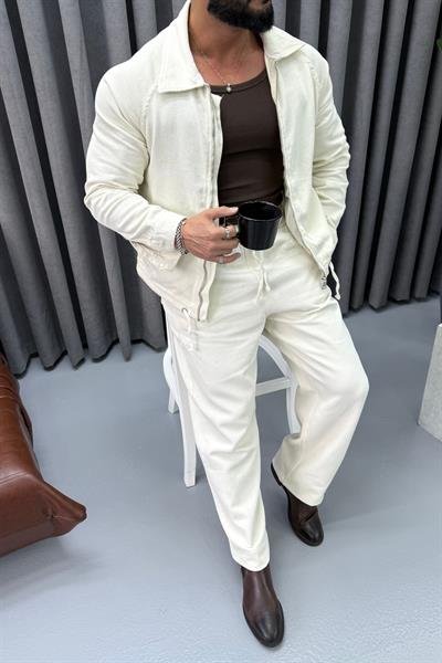 PREMİUM GABARDİN TAKIM BEJ