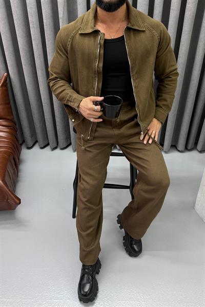 PREMİUM GABARDİN TAKIM KAHVERENGİ