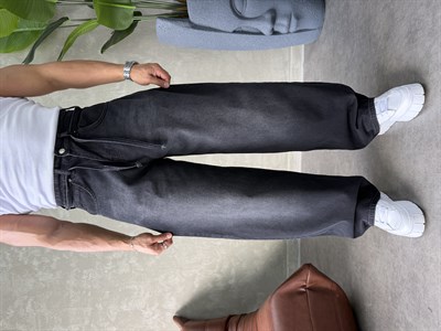 PREMIUM İP DETALI  BALON JEAN SİYAH