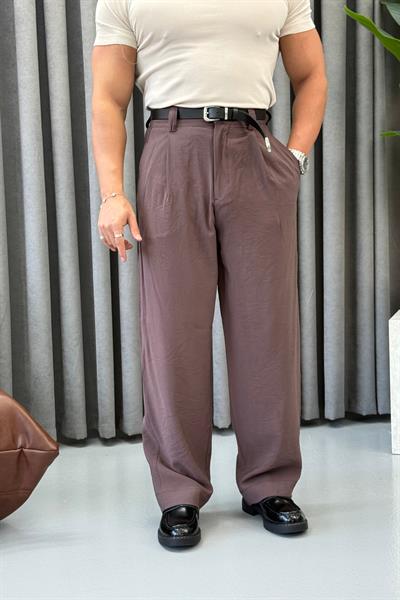 PREMİUM KORE KESİM PANTALON KAHVERENGİ