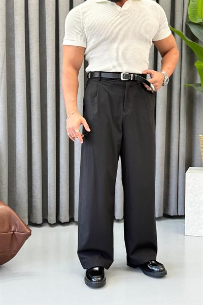 PREMİUM KORE KESİM PANTALON SİYAH
