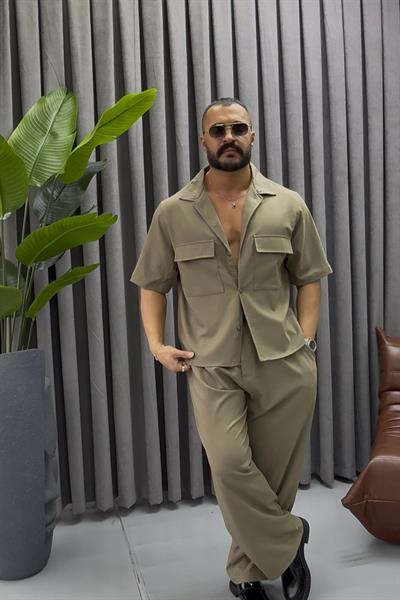 PREMİUM KUMAŞ ALT ÜST TAKIM HAKİ