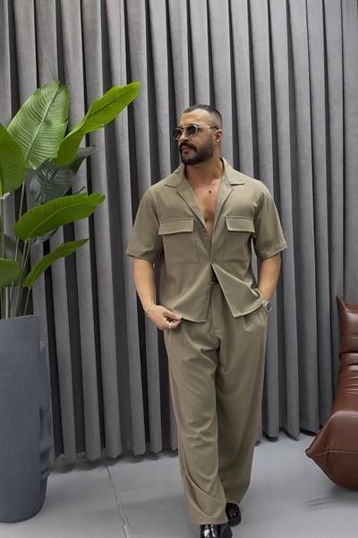 PREMİUM KUMAŞ ALT ÜST TAKIM HAKİ