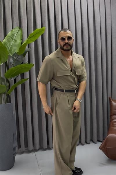 PREMİUM KUMAŞ ALT ÜST TAKIM HAKİ