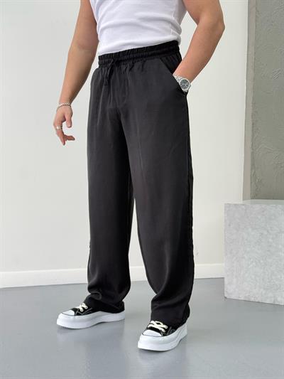 Premium Kumaş Baggy Pantolon Siyah