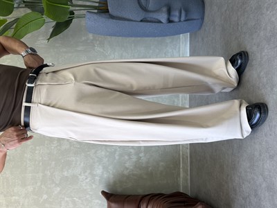 PREMIUM KUMAŞ KORE KESİM PANTOLON BEJ