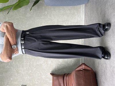 PREMIUM KUMAŞ KORE KESİM PANTOLON FÜME