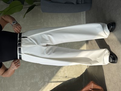 PREMIUM KUMAŞ KORE KESİM PANTOLON BEYAZ