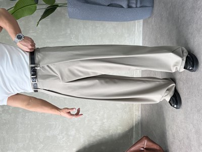 PREMIUM KUMAŞ KORE KESİM PANTOLON HAKİ