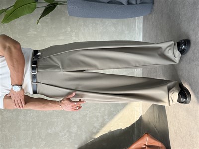 PREMIUM KUMAŞ KORE KESİM PANTOLON HAKİ