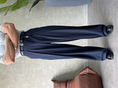 PREMIUM KUMAŞ KORE KESİM PANTOLON LACİVERT
