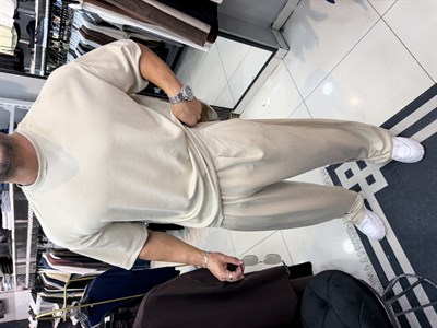 PREMIUM OVERSIZE OYSHO KUMAŞ TAKIM BEJ