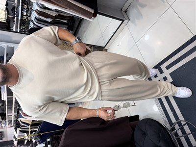 PREMIUM OVERSIZE OYSHO KUMAŞ TAKIM BEJ