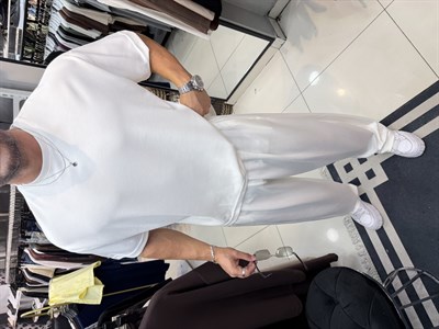 PREMIUM OVERSIZE OYSHO KUMAŞ TAKIM BEYAZ