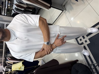 PREMIUM OVERSIZE OYSHO KUMAŞ TAKIM BEYAZ