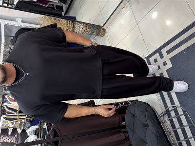 PREMIUM OVERSIZE OYSHO KUMAŞ TAKIM SİYAH