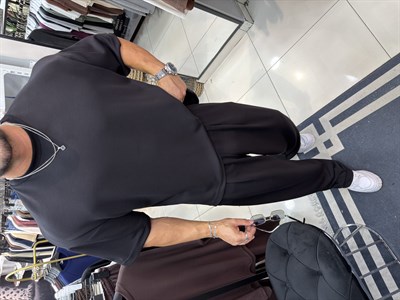 PREMIUM OVERSIZE OYSHO KUMAŞ TAKIM SİYAH