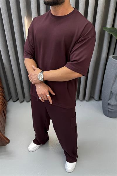 PREMİUM OVERSİZE OYSHO TAKIM BORDO