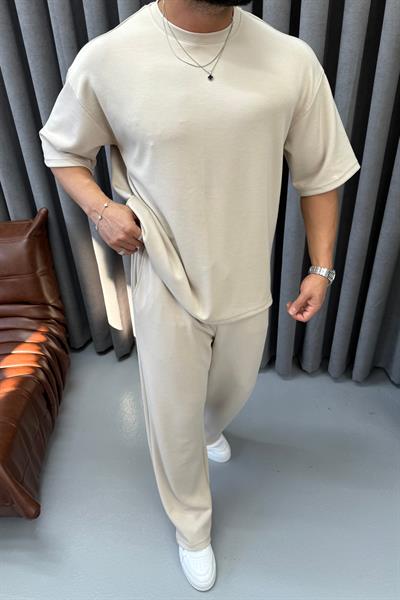 PREMİUM OVERSİZE OYSHO TAKIM KREM