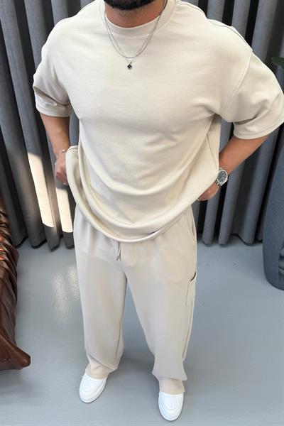 PREMİUM OVERSİZE OYSHO TAKIM KREM