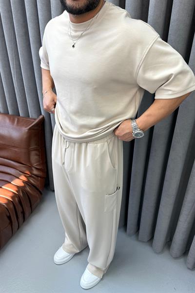 PREMİUM OVERSİZE OYSHO TAKIM KREM