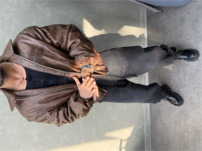 PREMIUM SERİ OVERSIZE BOMBER MONT KAHVERENGİ 