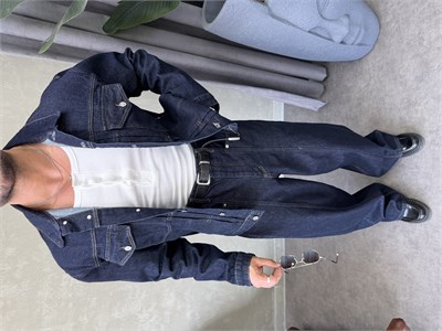 PREMIUM SERİ OVERSIZE DENİM TAKIM LACİVERT 