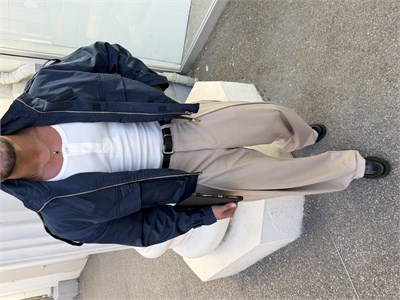 PREMIUM SERI ÖZEL KESIM OVERSIZE CEKET LACIVERT 