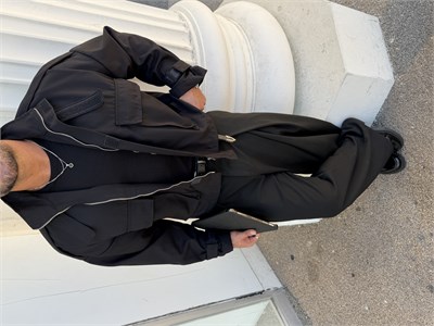 PREMIUM SERI ÖZEL KESIM OVERSIZE CEKET SİYAH
