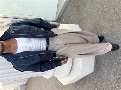 PREMIUM SERI ÖZEL KESIM OVERSIZE CEKET LACIVERT 