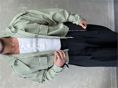 PREMIUM SERI ÖZEL KESIM OVERSIZE CEKET YEŞİL