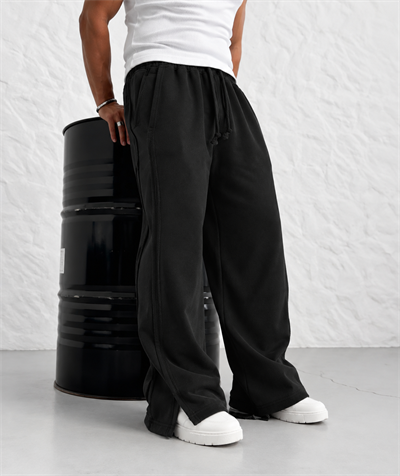 PREMIUM SERİ SUPER BAGGY YIRTMAÇLI EŞOFMAN SİYAH