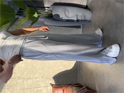 PREMIUM SERİ SUPER BAGGY YIRTMAÇLI EŞOFMAN GRİ