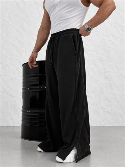 PREMIUM SERİ SUPER BAGGY YIRTMAÇLI EŞOFMAN SİYAH