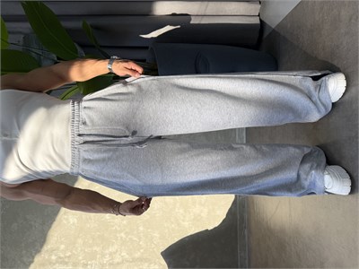 PREMIUM SERİ SUPER BAGGY YIRTMAÇLI EŞOFMAN GRİ