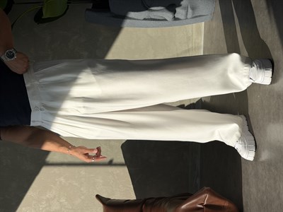 PREMIUM TENSEL BAGGY PANTOLON BEYAZ